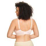 427 Women's Plus Size Full Coverage Sexy Lace Unpadded Underwire Bras Minimizer Everyday Bra Pink