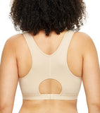 431 DotVol Women's Post-Surgical Bra Front Closure with Adjustable Wide Strap