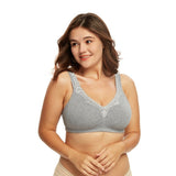 392 Cotton Wirefree Bra Grey