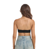 420 Multiway Deep U Plunge Padded Push Up Convertible Bra Black