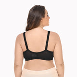424 Front Closure Lace Wirefree Unadded Bra Black