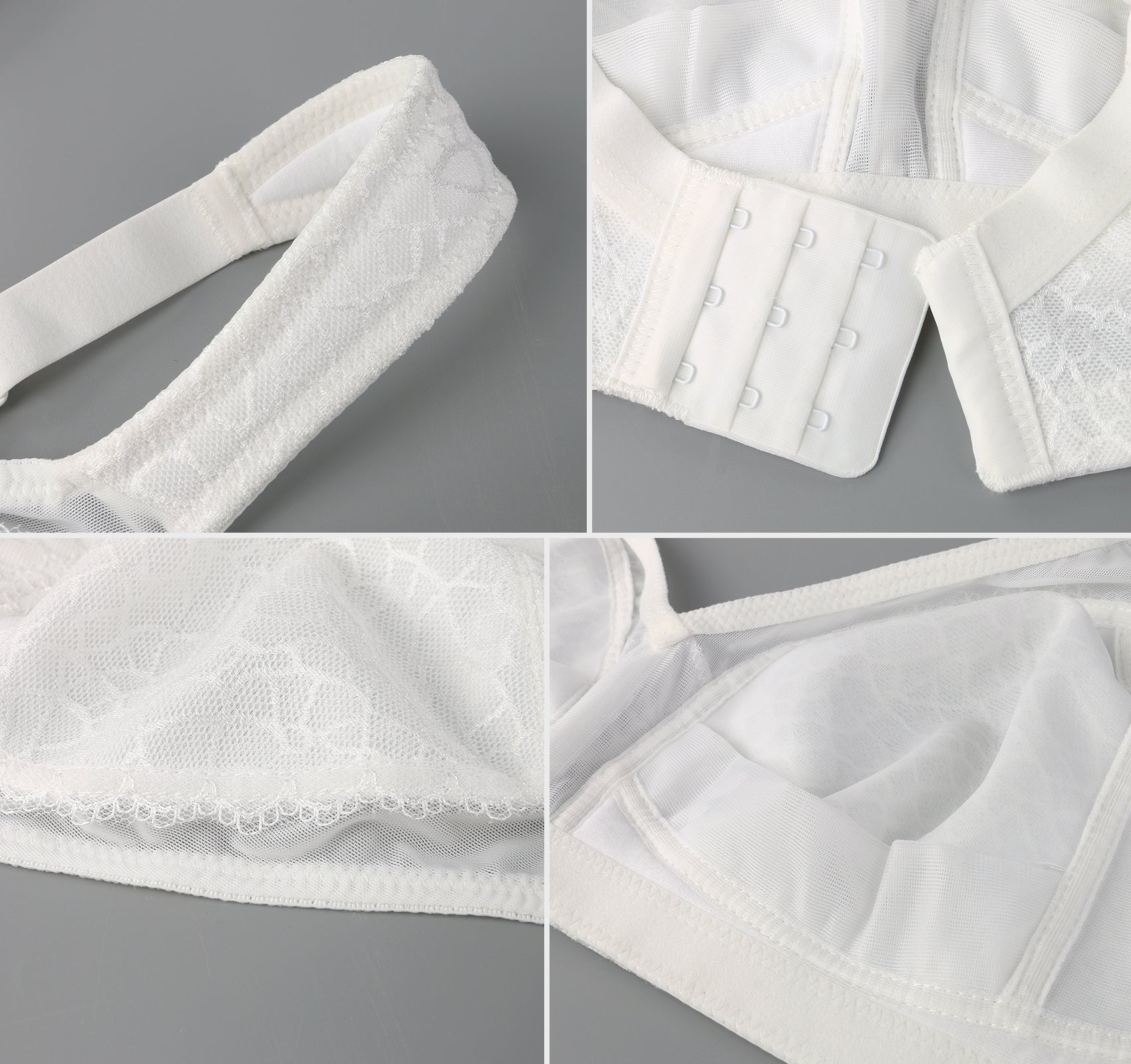 355 Full Figure Minimizer Bra White