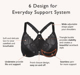 412 Front Close Bra Black