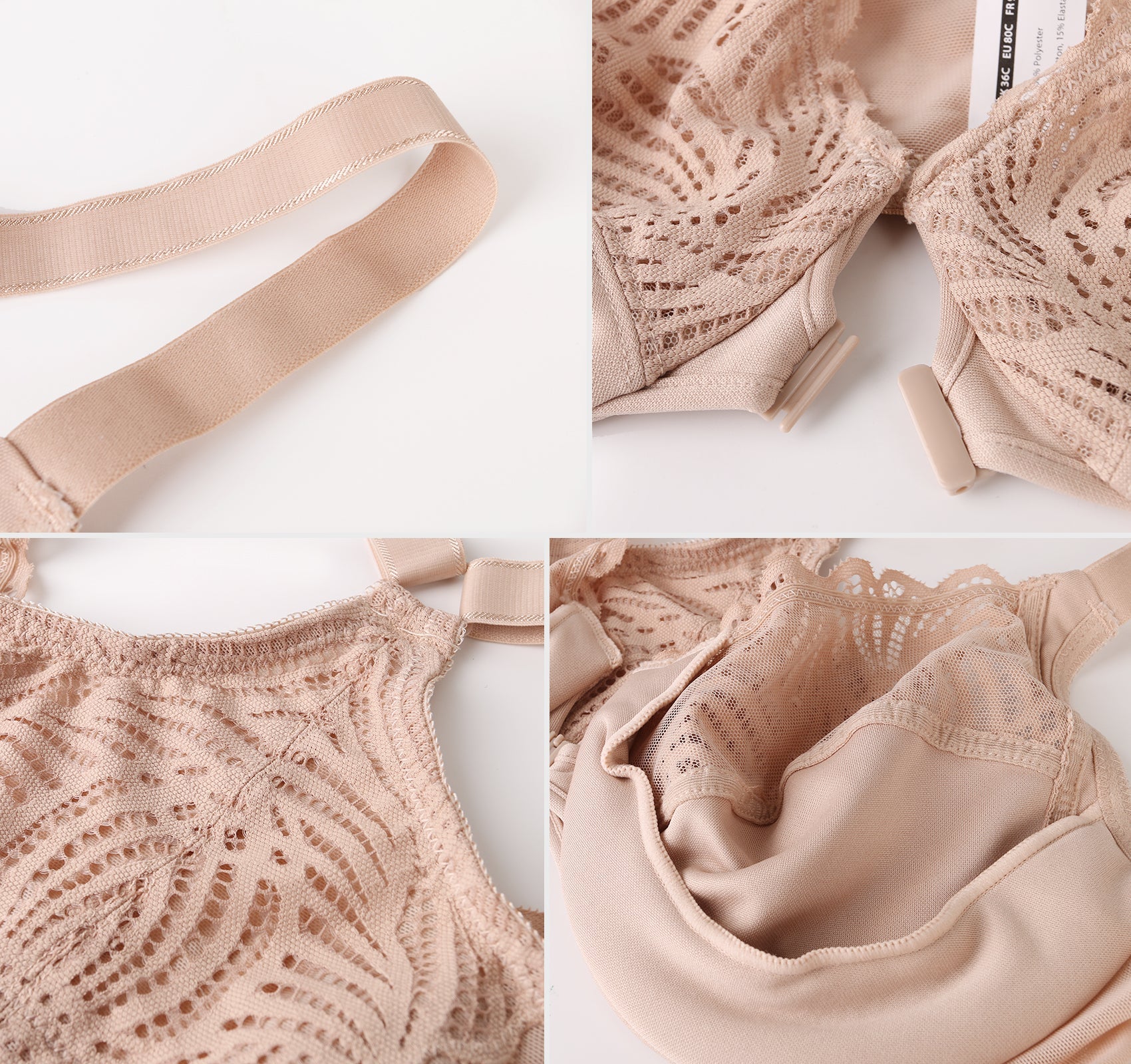 412 Front Close Bra Beige