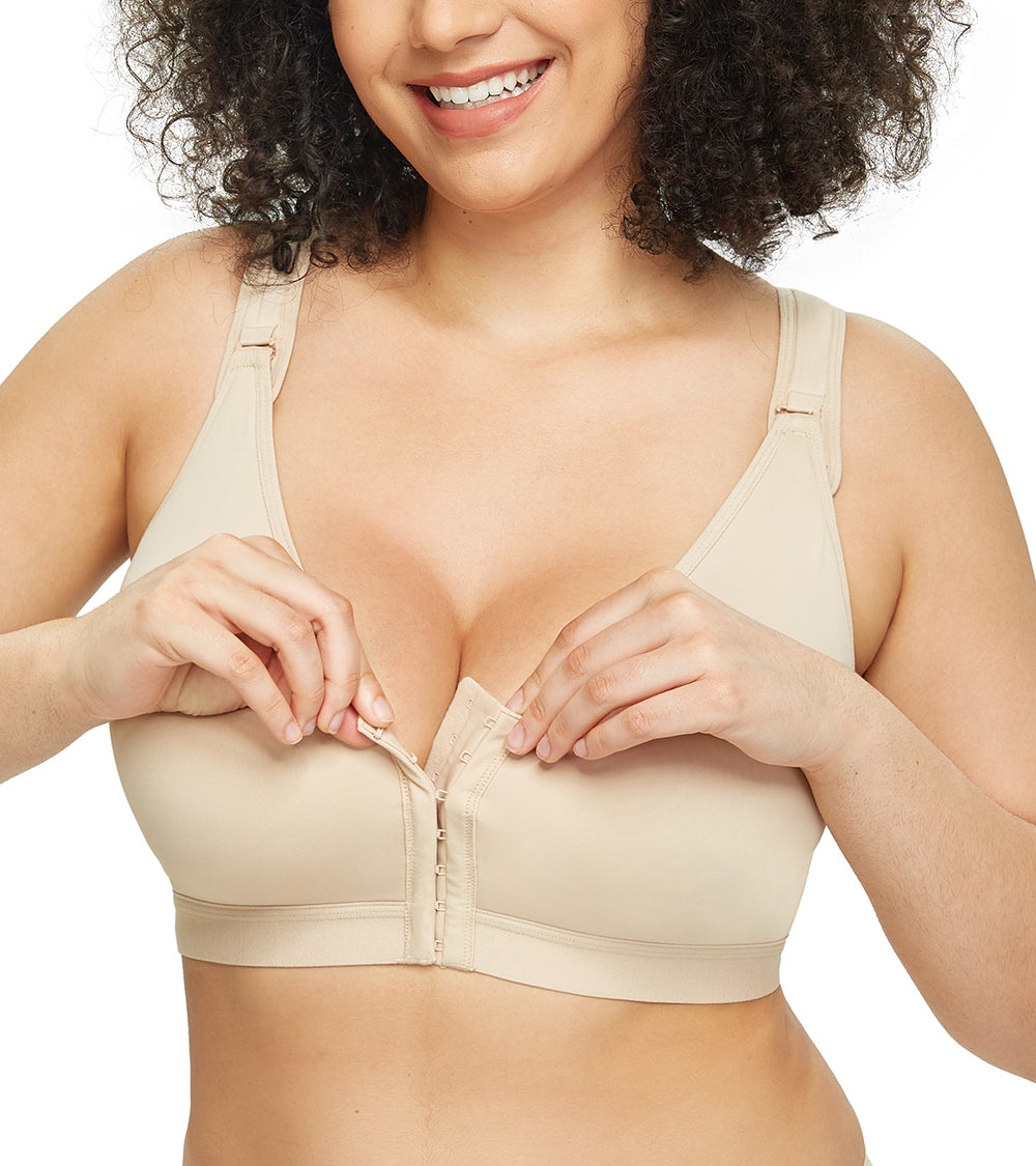 DotVol Women's Front Close Bra T Back Full India