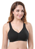 392 Cotton Wirefree Bra Black