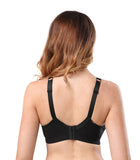 392 Cotton Wirefree Bra Black