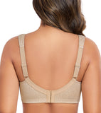 FANZE Women's Plus Size Comfort Non Padded Wireless Full Figure Minimizer Bras