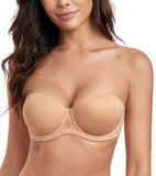 Exerin Women's Strapless Bras Full Coverage Underwire Multiway Convertible Plus Size Bra