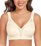 FANZE Women's Plus Size Comfort Non Padded Wireless Full Figure Minimizer Bras