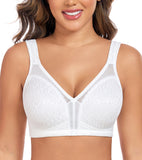 FANZE Women's Plus Size Comfort Non Padded Wireless Full Figure Minimizer Bras