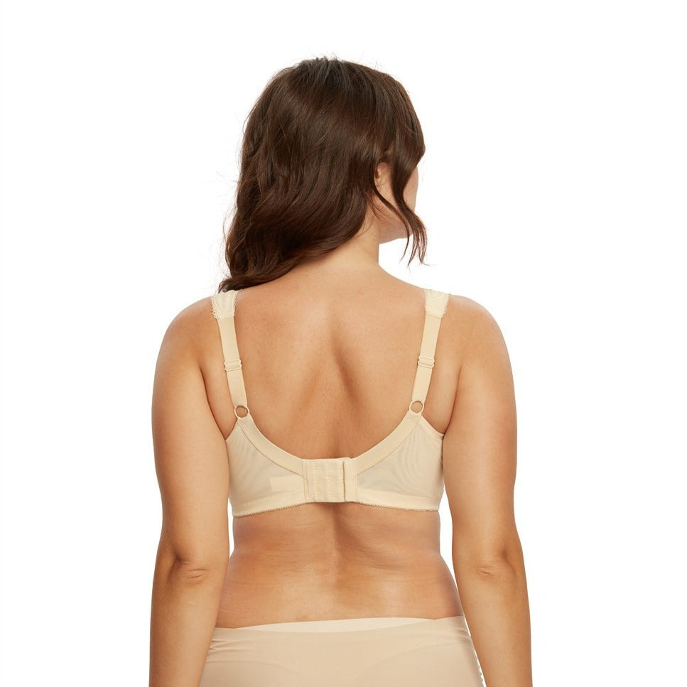 397 Minimize Wirefree Soft Cup Non-padded Full Coverage Bra Beige