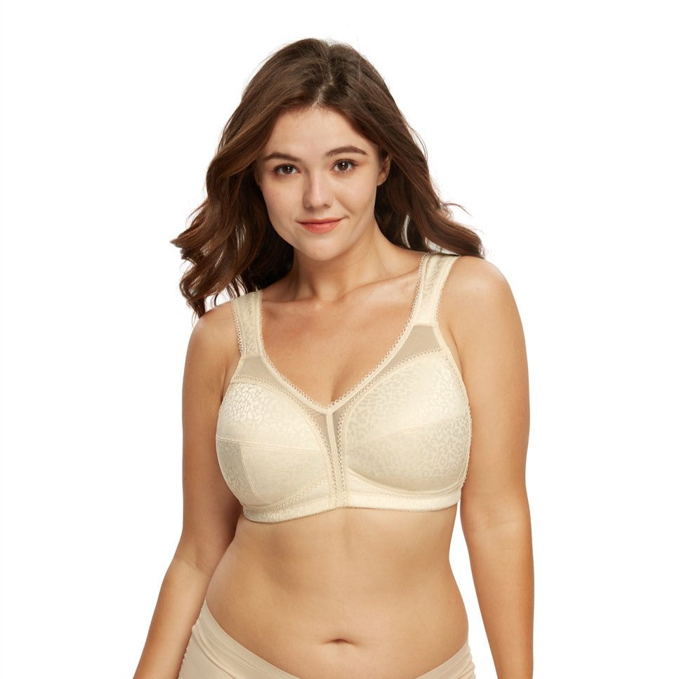 Exclare Women's Plus Size Comfort Full Coverage Double Support