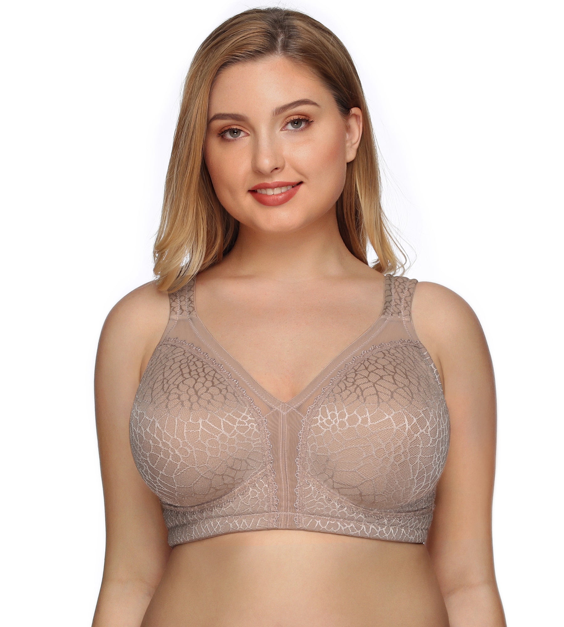 355 Full Figure Minimizer Bra Brown – DOTVOL