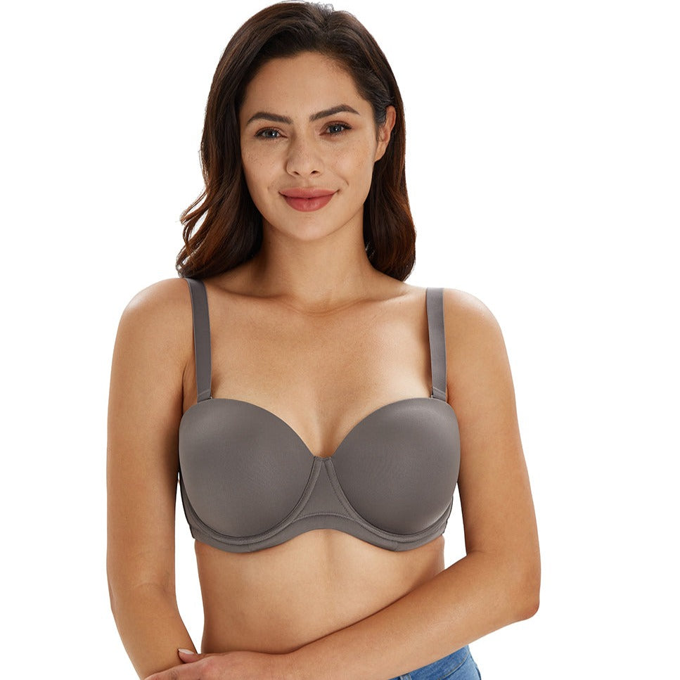 356 Multiway Strapless Full Figure Bra Grey