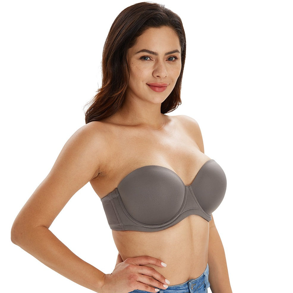 356 Multiway Strapless Full Figure Bra Grey – DOTVOL