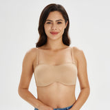 DOTVOL strapless bra smooth wirefree bra pecan