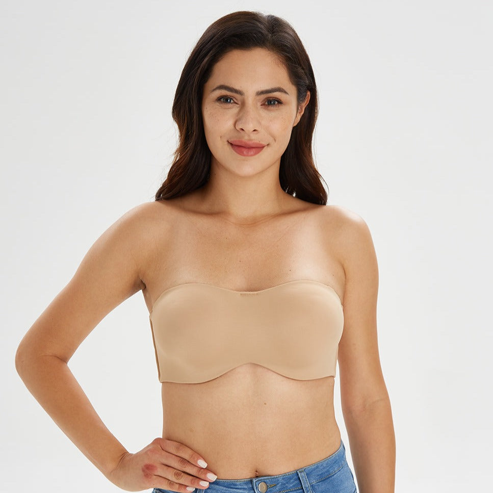 Smooth Convertible Strapless Beige Minimizer Bra