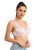 dotvol lace bra full coverage pink