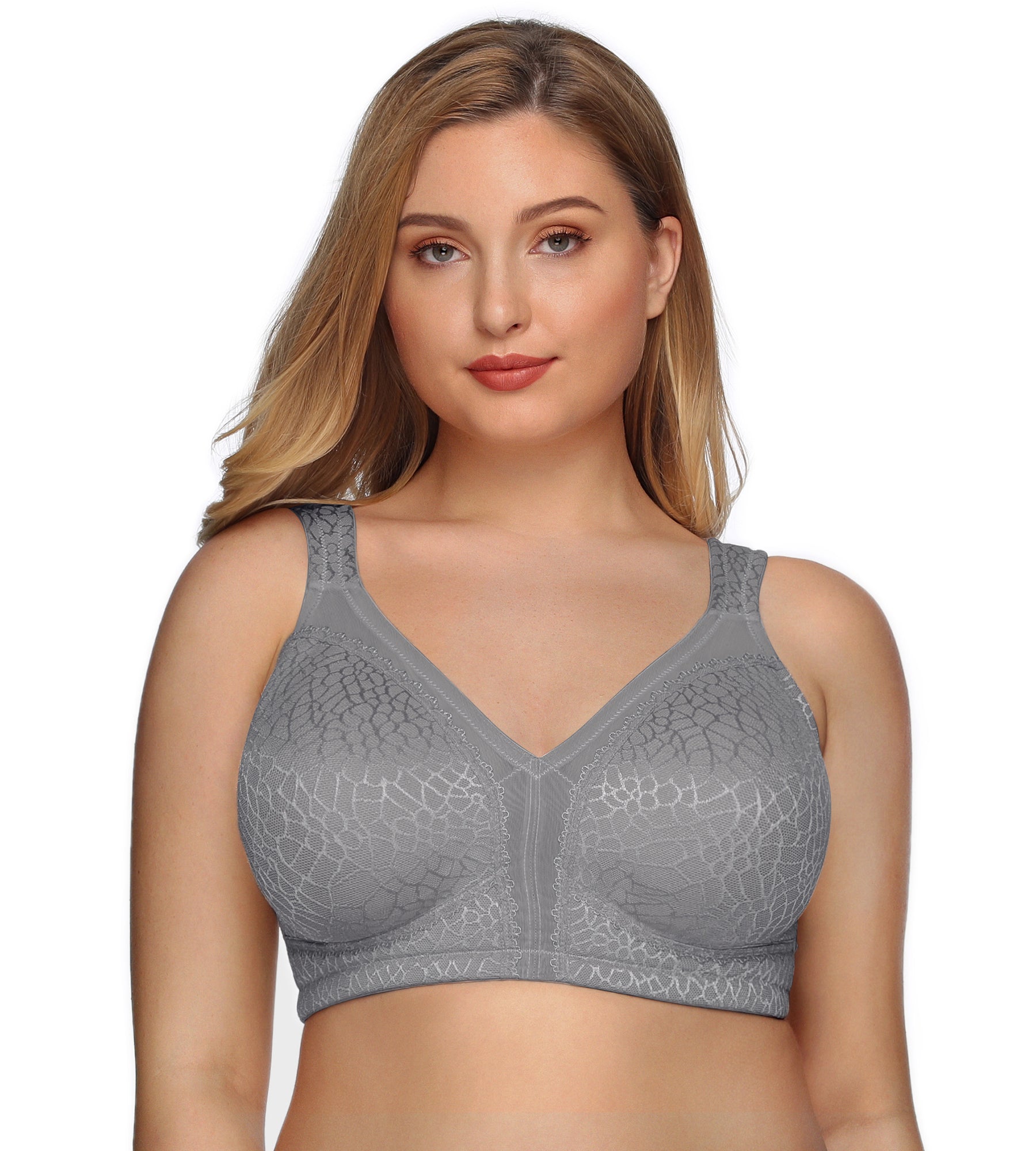 355 Full Figure Minimizer Bra Grey – DOTVOL