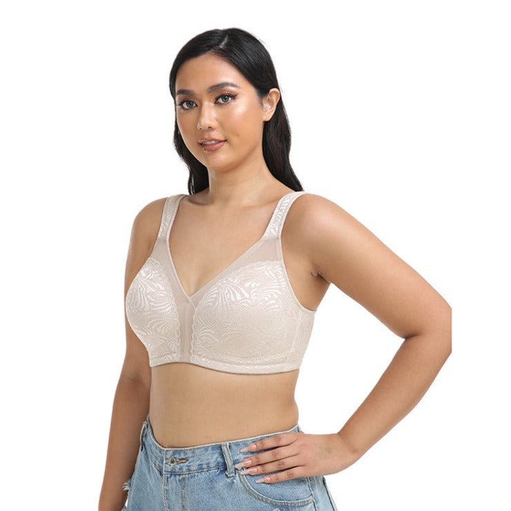 Buy White Total Support Full Cup Non Wire Cotton Bra from Next Poland