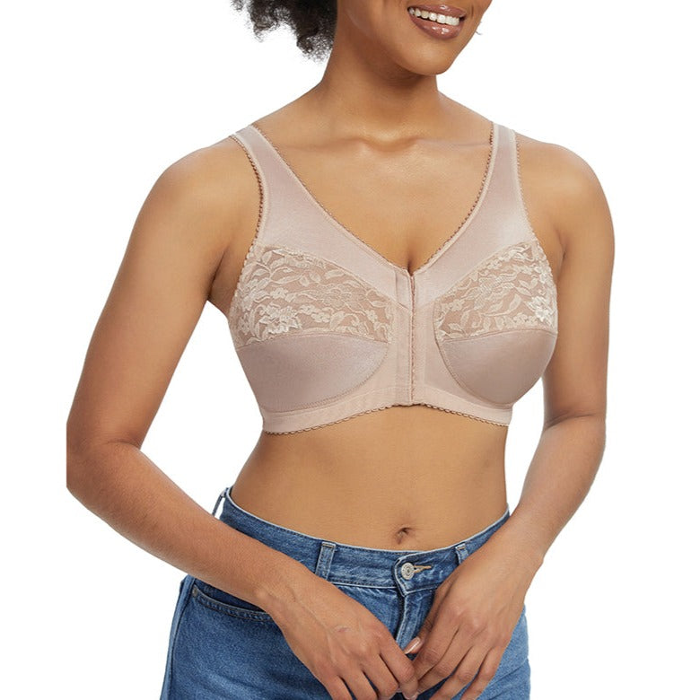 DotVol Women's Full Coverage Minimizer Bra Non-Padded Lace Wirefree Soft  Cup Plus Size Bra(34D, Brown) : : Clothing, Shoes & Accessories