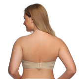 363 Push Up Lift Non-Slip Strapless Bra Beige