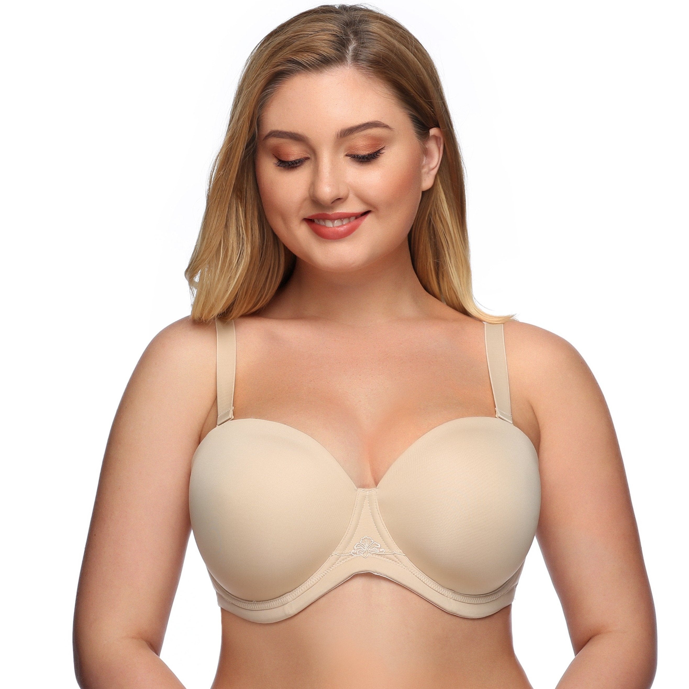 356 Multiway Strapless Full Figure Bra Beige - Beige / 32B