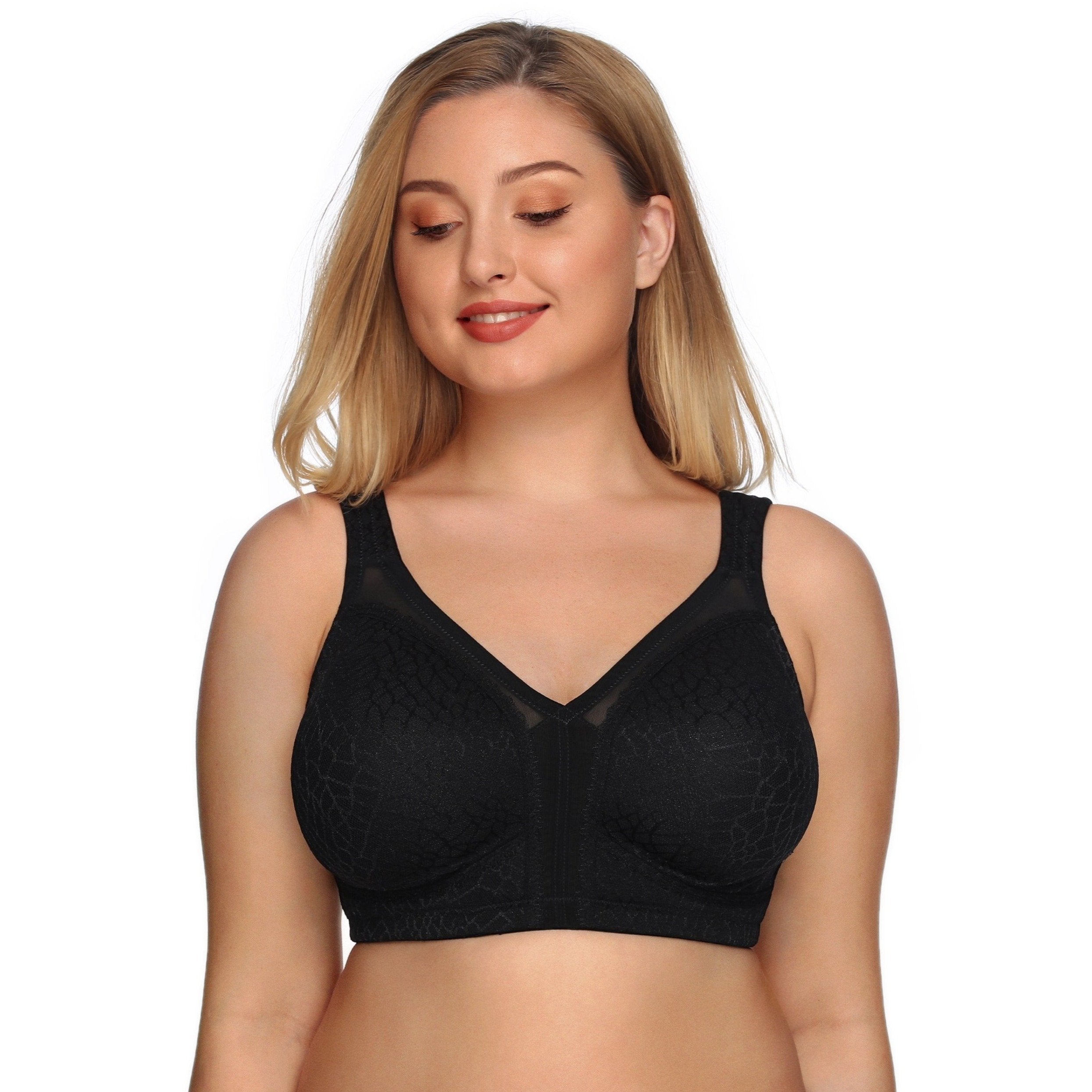 355 Full Figure Minimizer Bra Black – DOTVOL