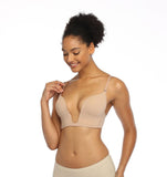 372 Deep V Seamless Bra Beige