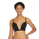 372 Deep V Seamless Bra Black