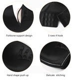 389 Push Up Non-Slip Strapless Bra Lace Black