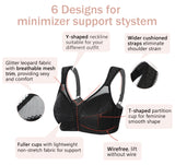 397 Minimize Wirefree Soft Cup Non-padded Full Coverage Bra Black