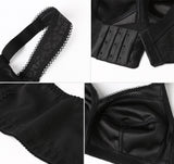 397 Minimize Wirefree Soft Cup Non-padded Full Coverage Bra Black