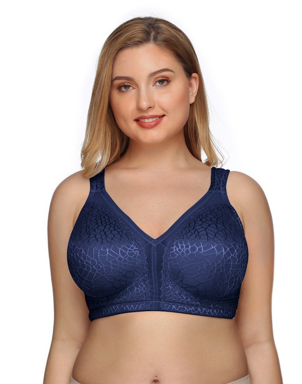 355 Full Figure Minimizer Bra Blue – DOTVOL